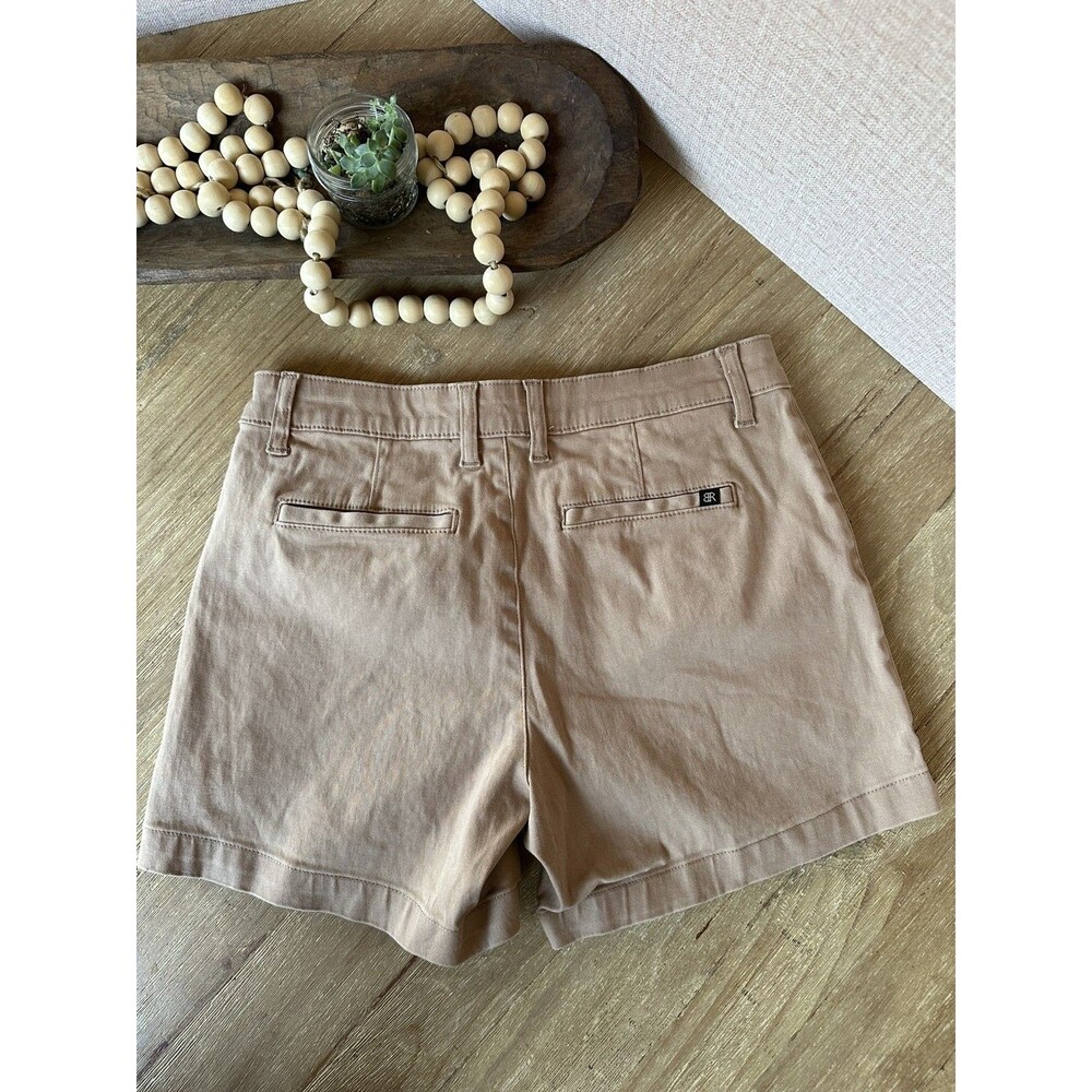Banana Republic Women's Size 6 Casual Shorts Khaki Tan Classic 4 1/2” Inseam - Picture 4 of 5